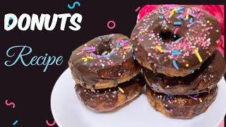 Homemade Chocolate Donuts Recipe | doughnut recipe by familykitchenhk