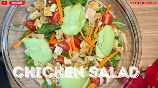 HOW TO MAKE CHICKEN SALAD | KETO SALAD #cuisinedumonde #asmr #keto