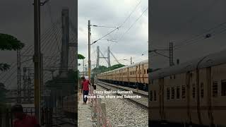 Utkrist Memu crosses with KJM twin Diesel Locomotives #shorts