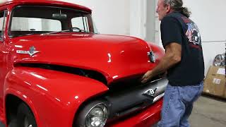 1956 Ford F-100 Cold Start video, on bring a trailer