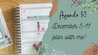 December 5-11 plan with me//Agenda 52 Planner//Planmas