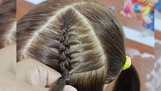 APRENDE A HACER LA TRENZA POSTIZA CON LA TÉCNICA DE PINZA!!💗💕