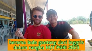 perayaan HUT PGRI 2023 di yayasan sungai kehidupan bersama bule dari negara inggris#fypシ #viral