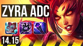 ZYRA & Rell vs JHIN & Xerath (ADC) | 70k DMG, 4k comeback | NA Master | 14.15