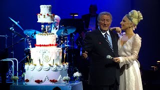 Lady Gaga Surprises Tony Bennett With Birthday Celebration at Cheek to Cheek Concert