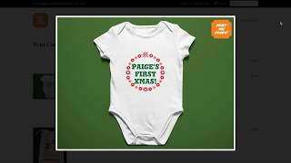 Customise your Christmas babygrow