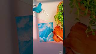 mini canvas painting / beautiful satisfying painting video #shorts #shortvideo #painting