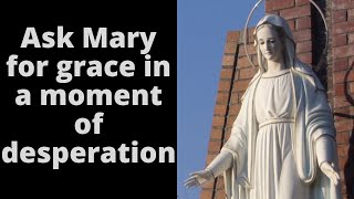 How to ask Mary for grace in a moment of desperation