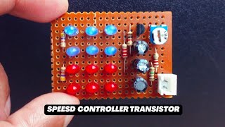 LED Circuit  With Speed Controller Using one transistor | product tech