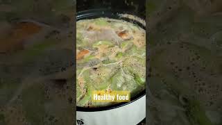 Patola Soup with shrimp #shortsvideo #souprecipe