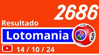 Lotomania 2686 - Resultado da Lotomania de Hoje Concurso 2686