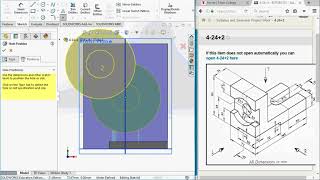 Hole Wizard and Extrude/Cut in Solidworks 2018-2019