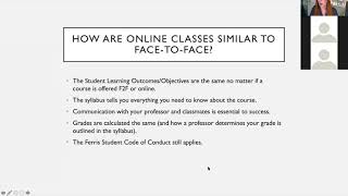 Online Student Success Strategies and Wintermester Overview