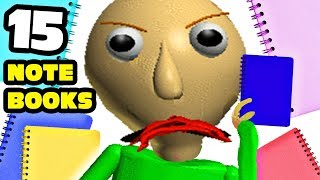 15 Notebooks. (Baldi's Basics Endless Mode)