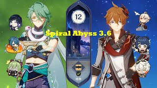 Baizhu Hyperbloom & Childe INternational | Spiral Abyss 3.6 Floor 12 (9*) | Genshin Impact