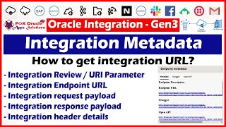 18. How to get integration meta data | How to find integration endpoint | Review parameter | Payload