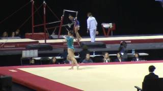 2014 Gymnix Event Finals Victoria Woo FX