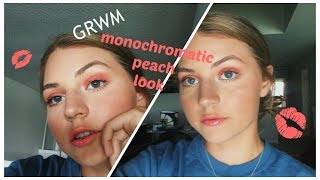 GRWM // Monochromatic Peachy Makeup