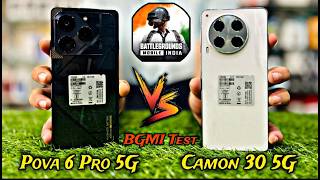 Tecno Camon 30 5G Vs Tecno Pova 6 Pro 5G Pubg Review   ||  Pova 6 Pro Vs Camon 30  ||  #pungmobile