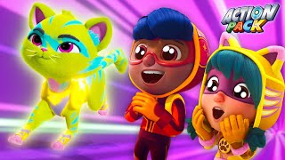 Super Meowzers | Action Pack🦸‍♀️ | NEW EPISODES | Superhero Cartoons for Kids | Be Brave!