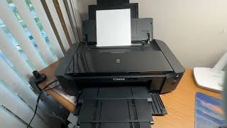 Quick demo Canon PIXMA iP8720 Inkjet Photo Printer WiFi Wide 13x19 Tested ONLY 4k PAGES!!!