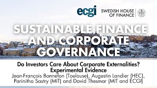 Do Investors Care About Corporate Externalities? Experimental Evidence