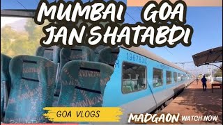 Mumbai to Goa train | Madgaon jan shatabdi cc coach | Goa trip