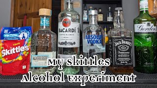 My Skittles Alcohol Experiment