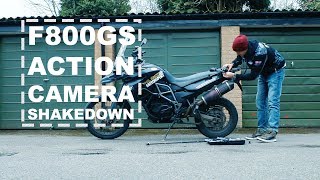 F800GS GoPro Camera mounting and test ride.