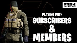 Playing with Subscribers & Members today! Warzone Rebirth Island Gameplay