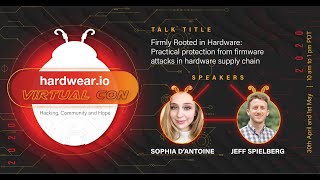 Practical protection from firmware attacks in hardware supply chain | Sophia d’Antoine | Hardwear.io