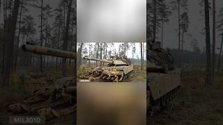 US Army, NATO. M1A2 Abrams tanks during military training in Lithuania.