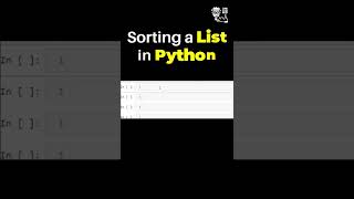 How to sort a list in Python?😮🐍#coding