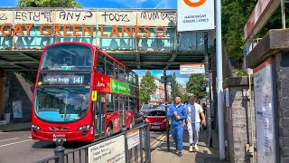 London, UK 🇬🇧 Harringay Green Lanes & Wood Green High Street · 4K HDR London Walking Tour