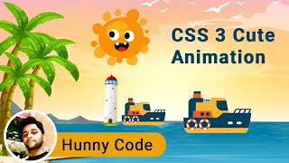 CSS Boat & Sun Cute Animation | CSS Animation | CSS 3 Animation |  CSS Advanced Animation