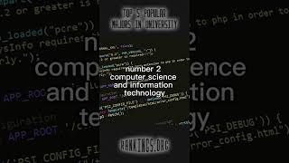 Top 5 Popular Majors In University