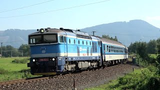 ‘Duikbril' diesellocs in Tsjechië & Slowakije | ‘Goggles' diesel locomotives in Czechia & Slovakia