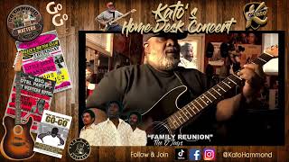 Playing my guitar and singing “Family Reunion”by The O’Jays 🎸 #KatosHomeDeskConcertSeries