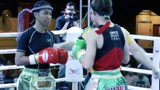 Deanna "Venomous" VS Silvia "Chocolate" SUPER4LADIES. MUAYTHAI Fight!