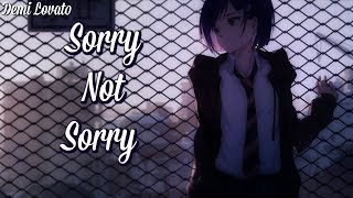 「Nightcore」➼ Demi Lovato - Sorry Not Sorry (Lyrics)♬