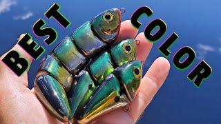 Best Swimbait Colors, My favorite lure spray chrome color for everything  #lurefishing #luremaking