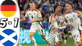 Germany vs. Scotland 5-1 & Highlights Goals & Musiala , Wirtz and Havertz Goals & Euro2024