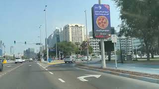 The road in Abu Dhabi