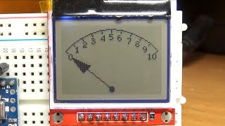 Gauges and progress bars for monochrome displays - Arduino and HX1230