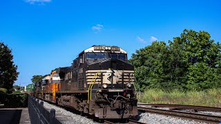 NS July Monday Railfanning at Spartanburg with Interstate heritage unit trailing on NS 28R 7/1/24