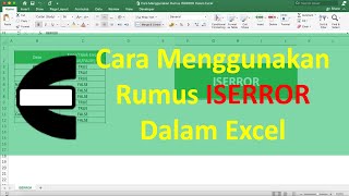 Cara Menggunakan Rumus ISERROR Dalam Excel - Compute Expert