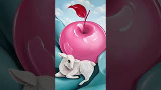 The apple takes on a dreamy new appearance by artist Jeanine Brito.