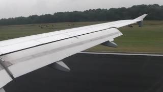 Germanwings / A319 bad weather landing @ Cologne-Bonn 26.07.2016