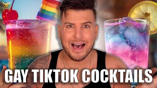 Bartender Reacts To PRIDE THEMED TikTok Cocktails For The Gays