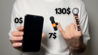 Cheap mic vs Expensive Mic for iPhone: Temu Mic vs Hollyland Lark M2